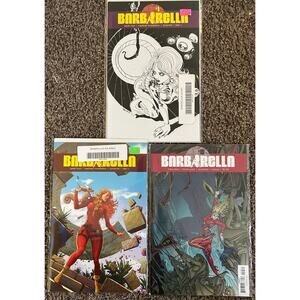 Barbarella #1 B/W, 1 Musabekov, 5 Kaluta (2018-21 Marvel) Lot of 3